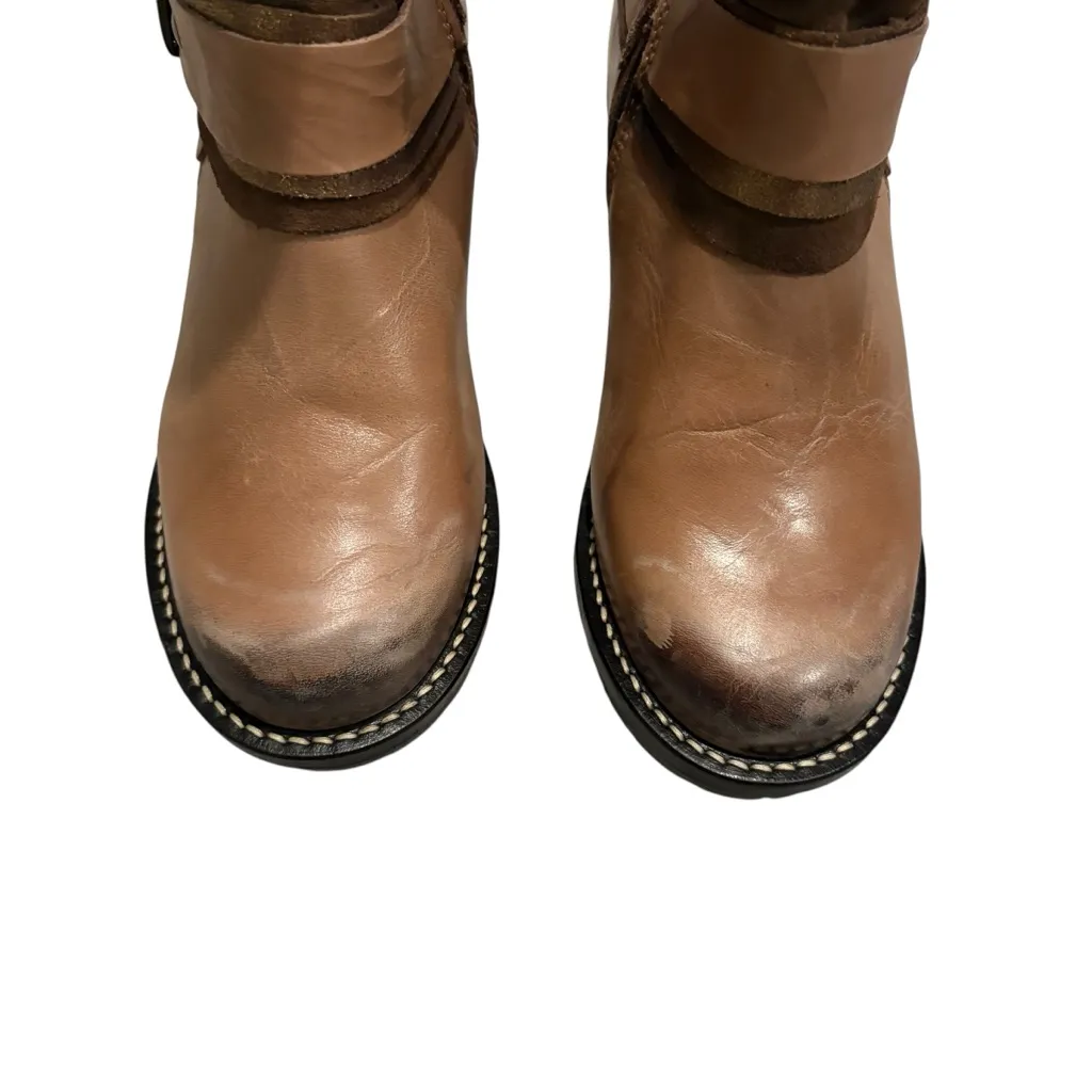 Dromedaris Kikka Leather Boot in Taupe, Sz 37 Tan - Image 8