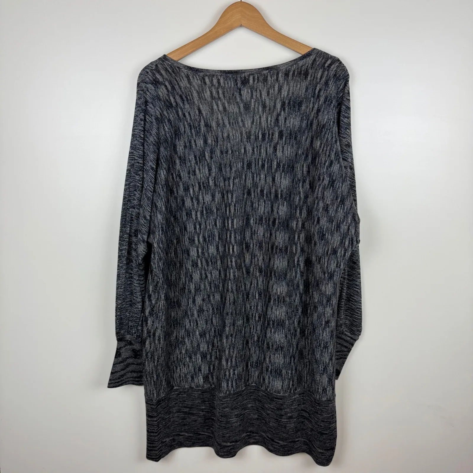 INC Silk Blend Metallic Tunic Sweater Sz 2X V - Image 6