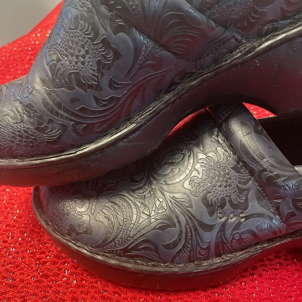 BOC Black Born Concept Clogs Womens Size 9.5 Slip On Shoes Paisley Nurse Mules - Image 7