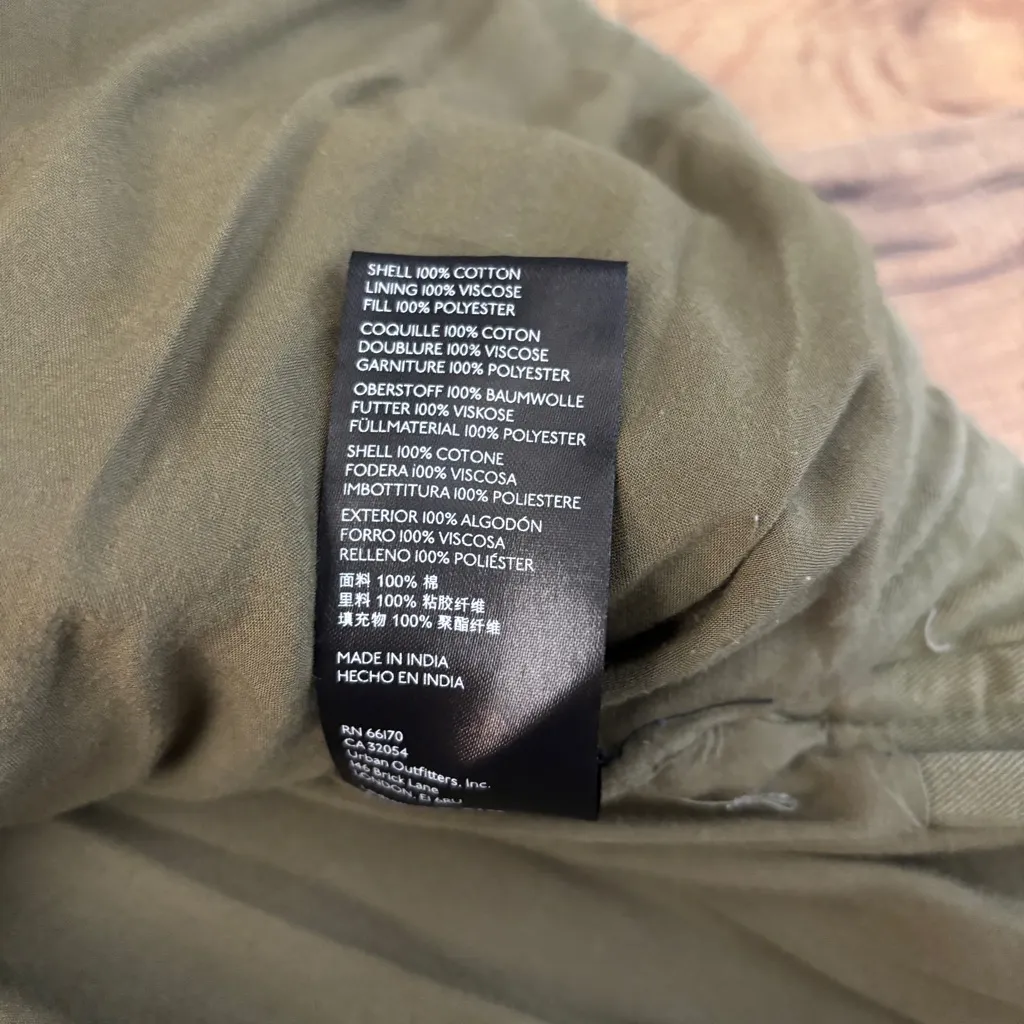 Free People  We The Free City Star Patch Plaid Button Up Patchwork Quilt Jacket - Image 8