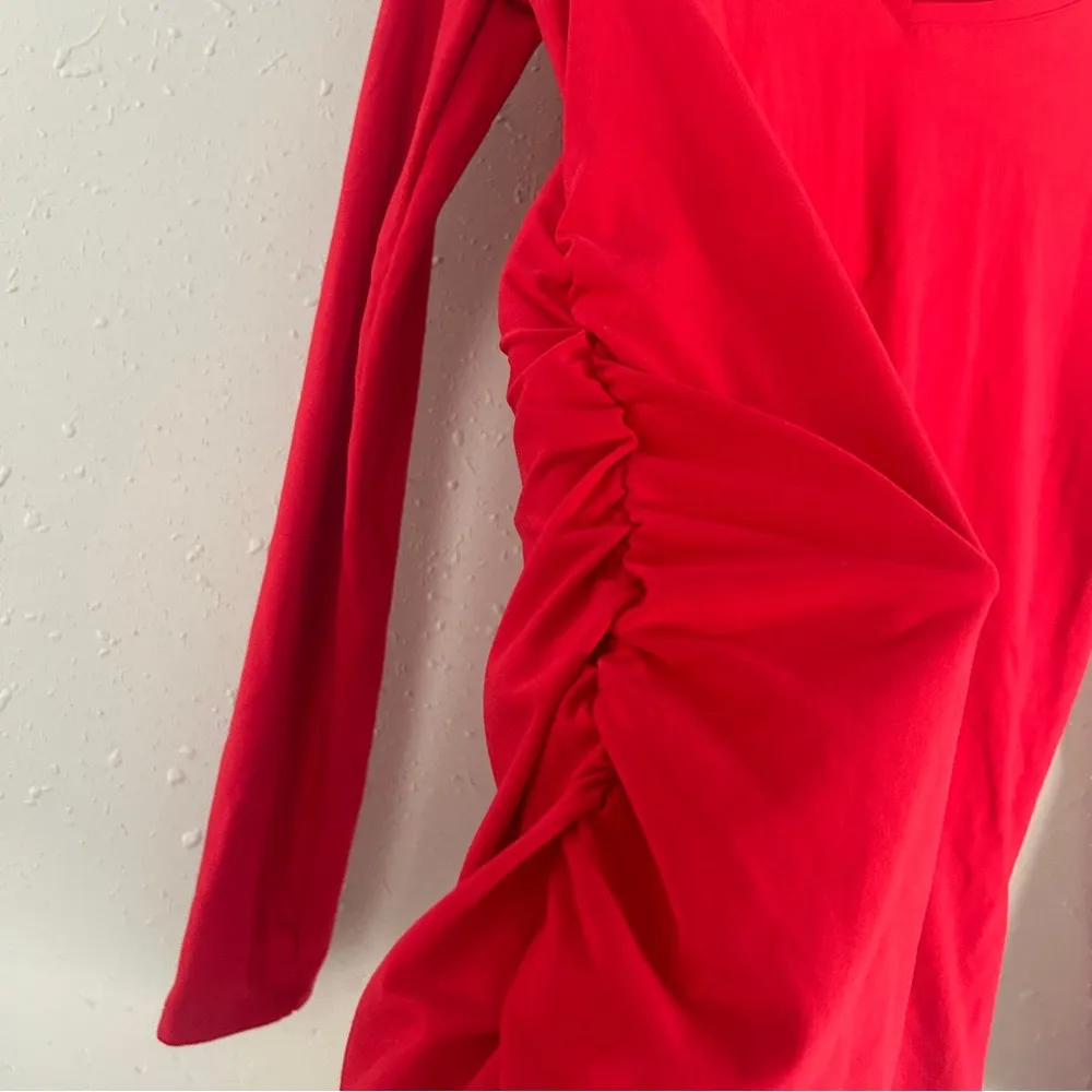 Time and Tru Maternity Pink Fitted Long Sleeve T - Image 3