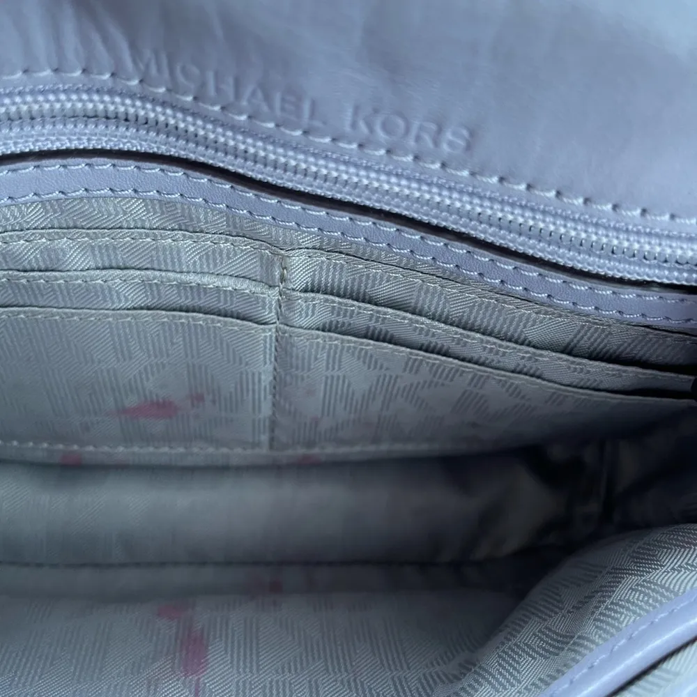 Michael Kors Cynthia Lavender Envelope Crossbody - Image 7