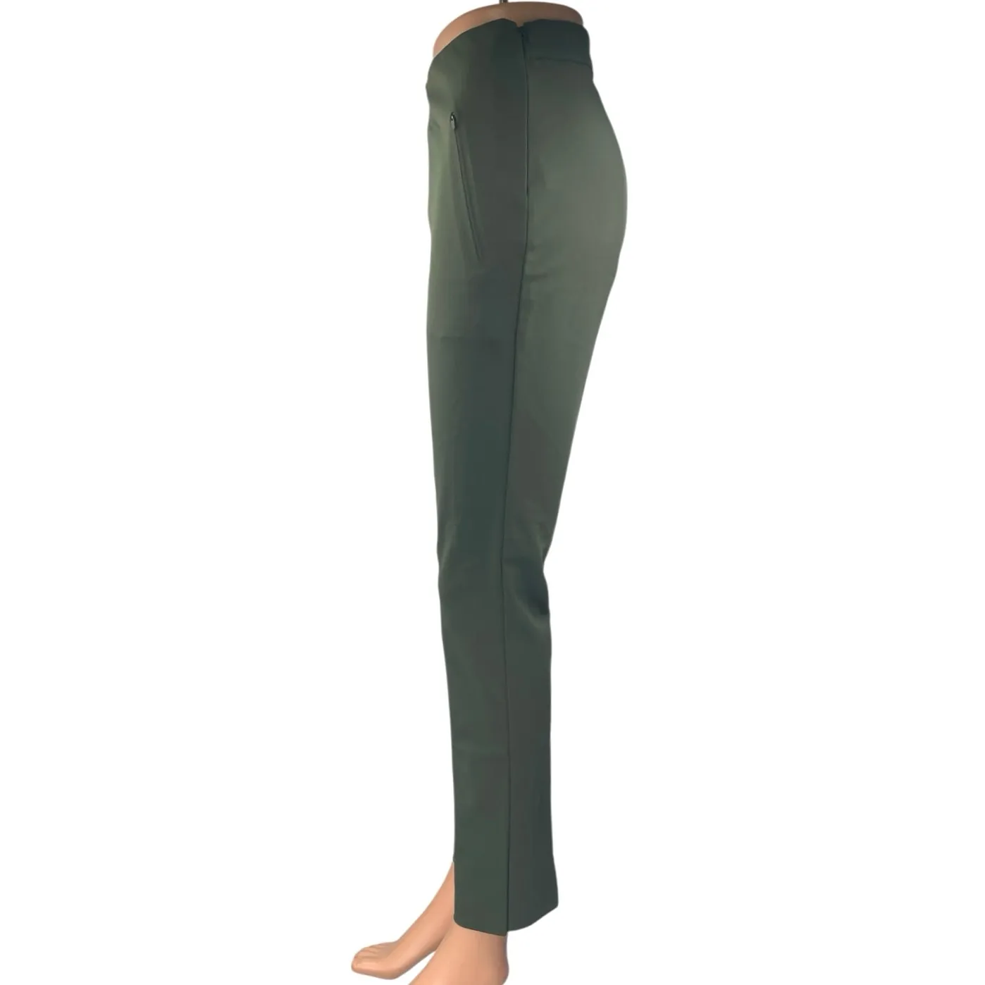 Banana Republic BR Standard Women Green Slim Tapered Trouser Dress Pants Size 6 - Image 2