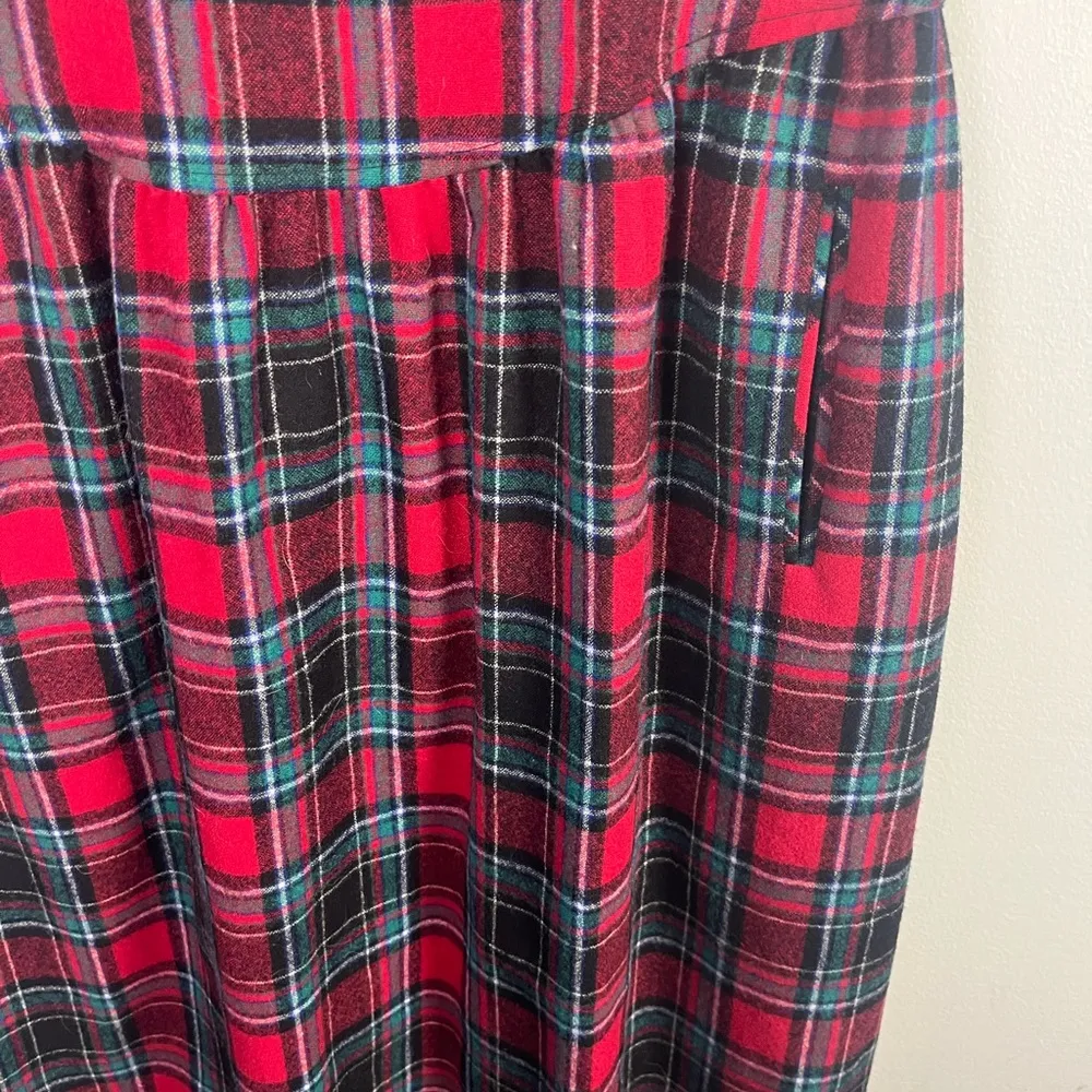 Vintage 1970s wool tartan Pendleton button down back dress READ - Image 2