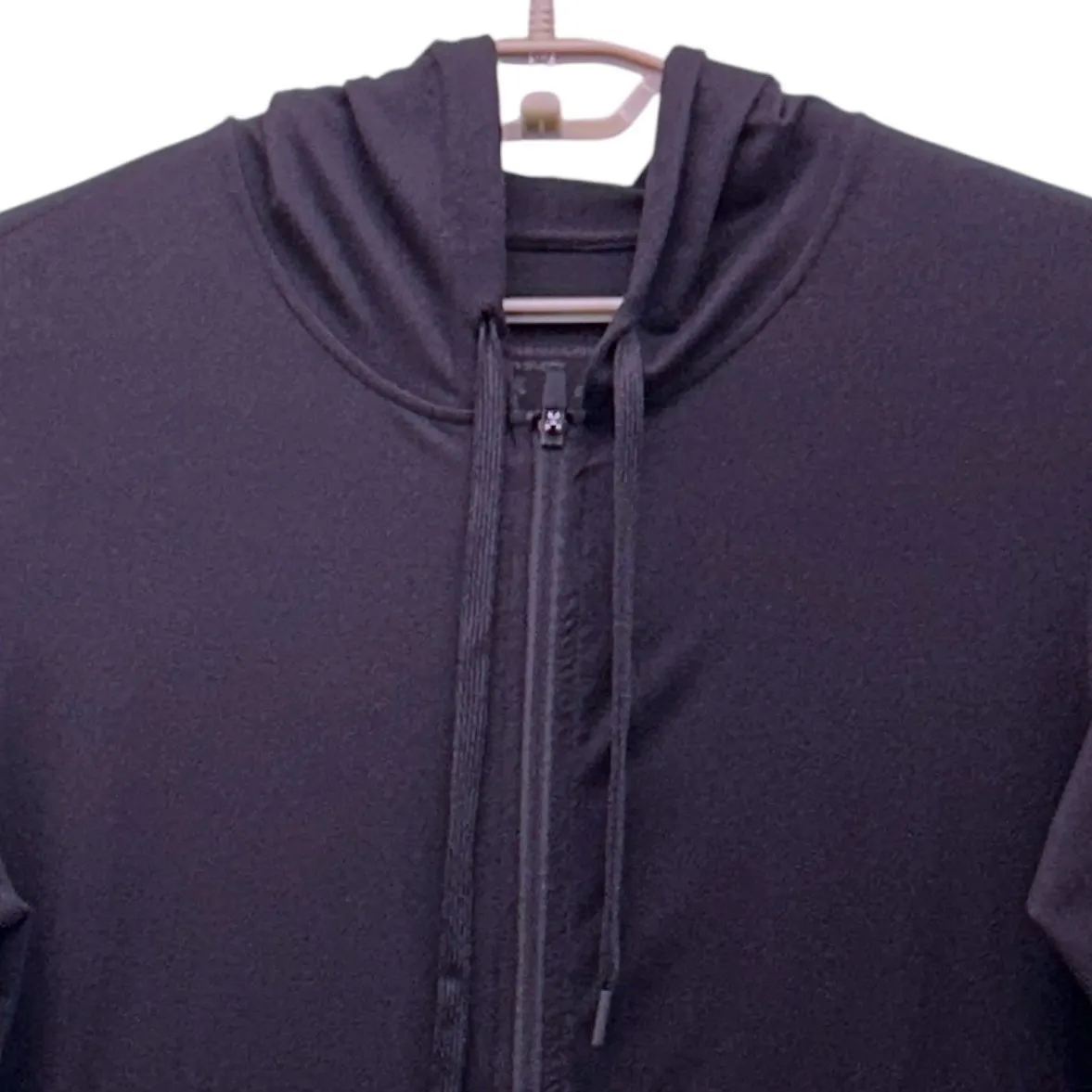 Quince Zip Up Hoodie Black Large - Image 3