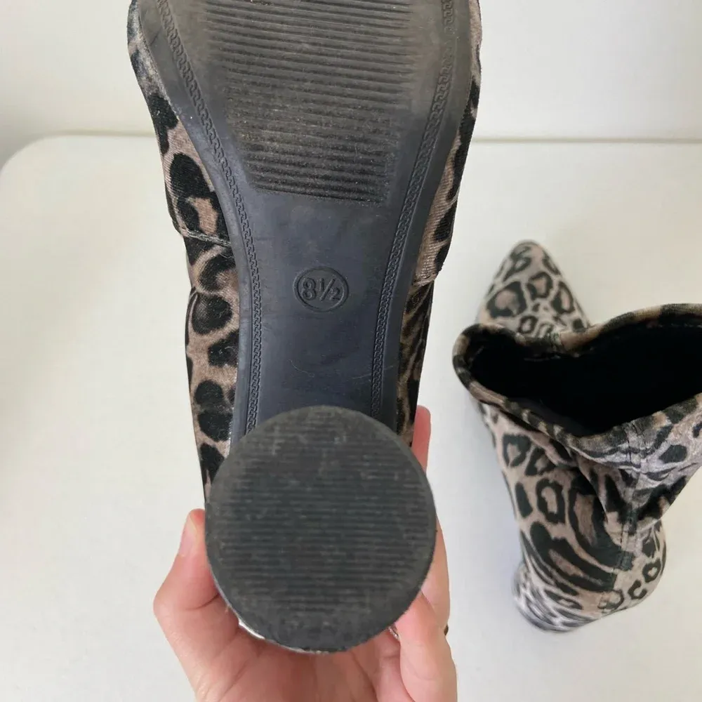 EUC | A New Day women’s leopard print soft pump boots — size 8.5‎ - Image 5