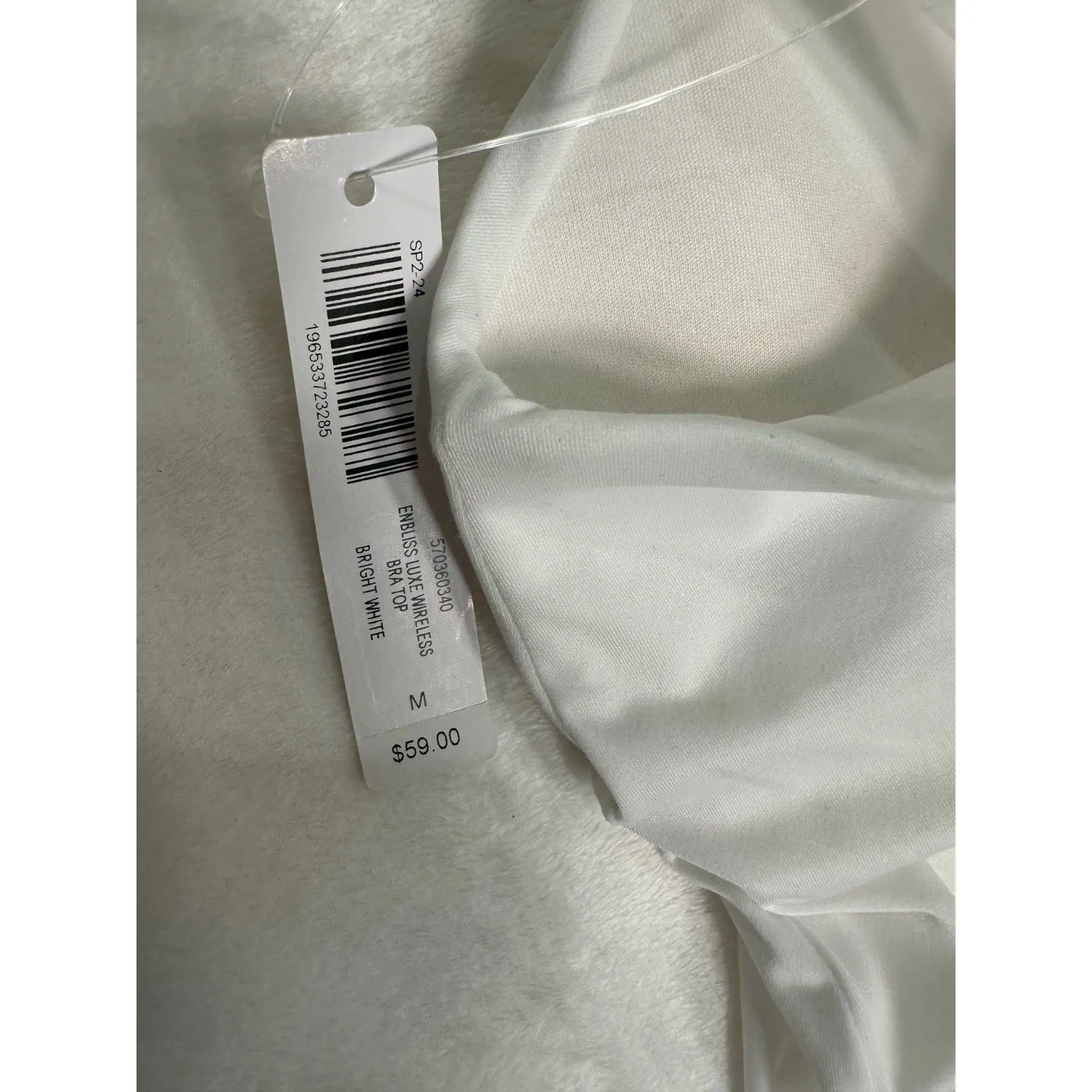 Soma Endless Luxe Wireless Bra Top Bright White Size Medium NEW with Tags Other - Image 4