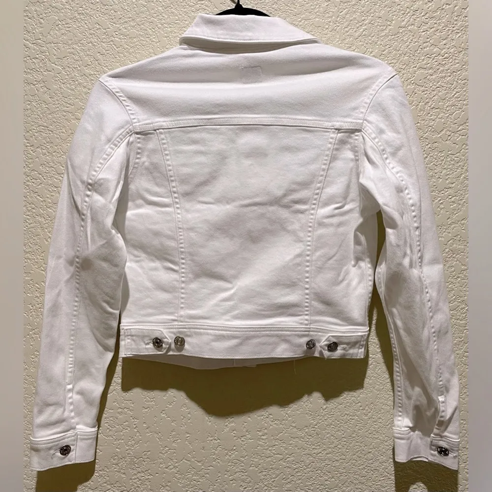 NEW Edwin Optic White Evie Denim Jacket Size S - Image 5