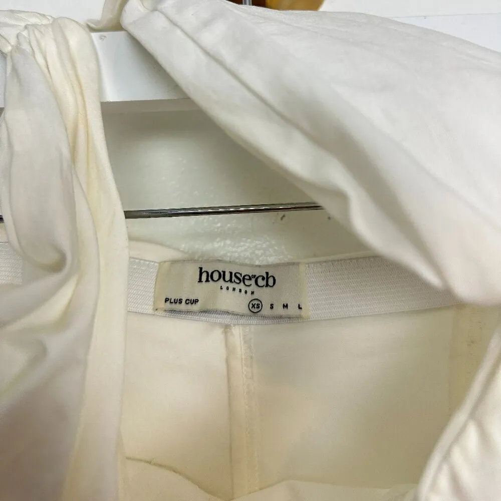 HOUSE OF CB Clementine Cut Out Mini Dress in White Size X-Small - Image 9