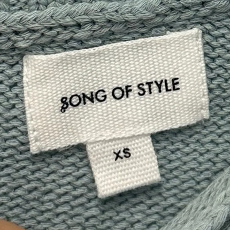 Song of Style Ailey Off The Shoulder Knit Dress Pale‎ Blue Fall Cozy Winter XS - Image 6