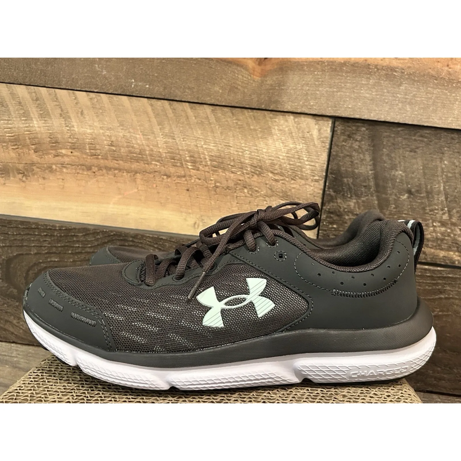 Under Armour Charged Assert 10 grey Running Shoes 3026179-103 Womens Size 11 - Image 2