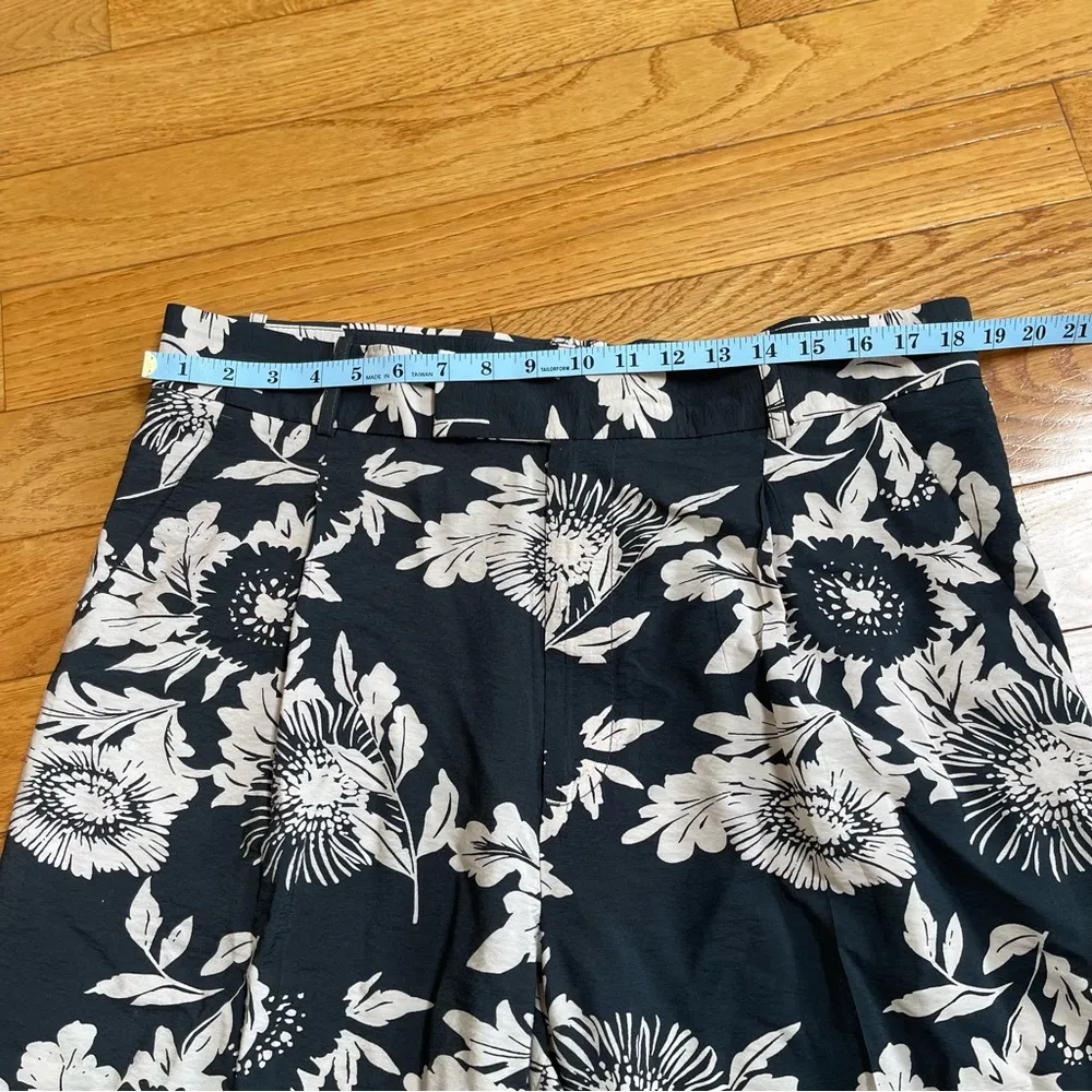 Banana Republic DRAPEY WIDE-LEG PANT AND TOP SET Floral Eclipse Coal Sz XL-16P - Image 10