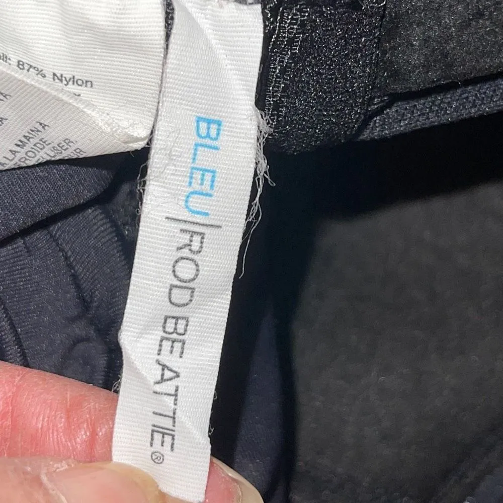 Bleu Rod Beattie Womens Ruffle Bandeau Wave Runner One-Piece Swimsuit Black Sz 4 - Image 10