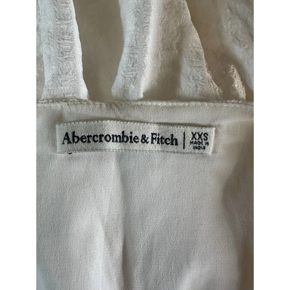 Abercrombie & Fitch Textured Plunge Keyhole Mini Dress Size XXS - Image 4