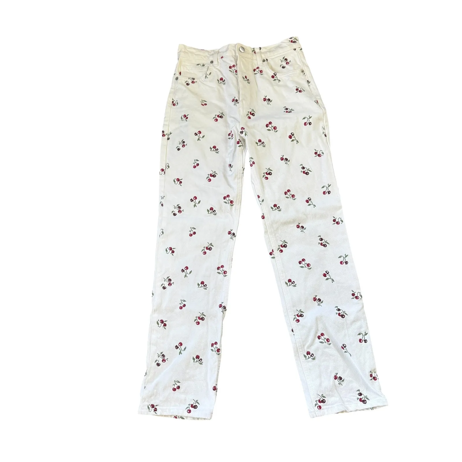 Reformation Cherries High Rise Straight Jeans - Image 3