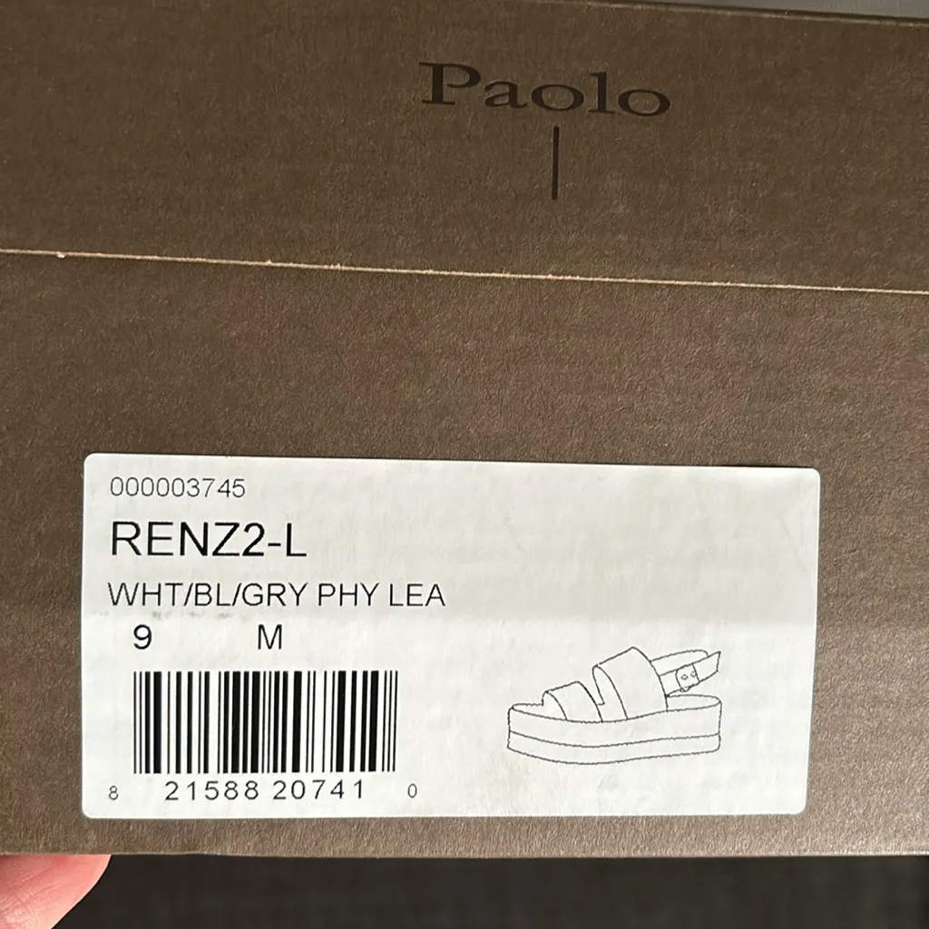 LINEA PAOLO Renz Platform Slingback Sandal Snake Print - Image 8