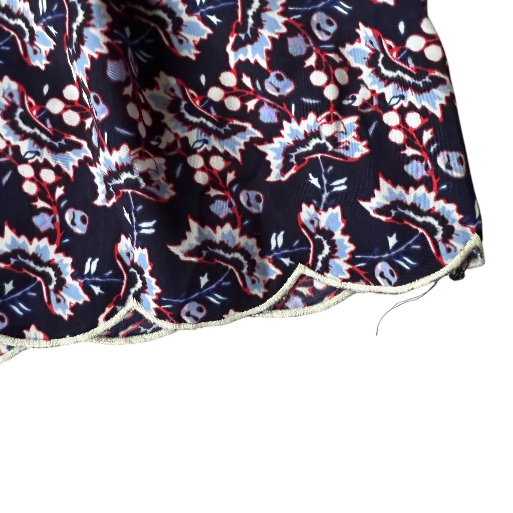 Heartsoul blue floral scalloped casual leisure sleep shorts women's size small - Image 6