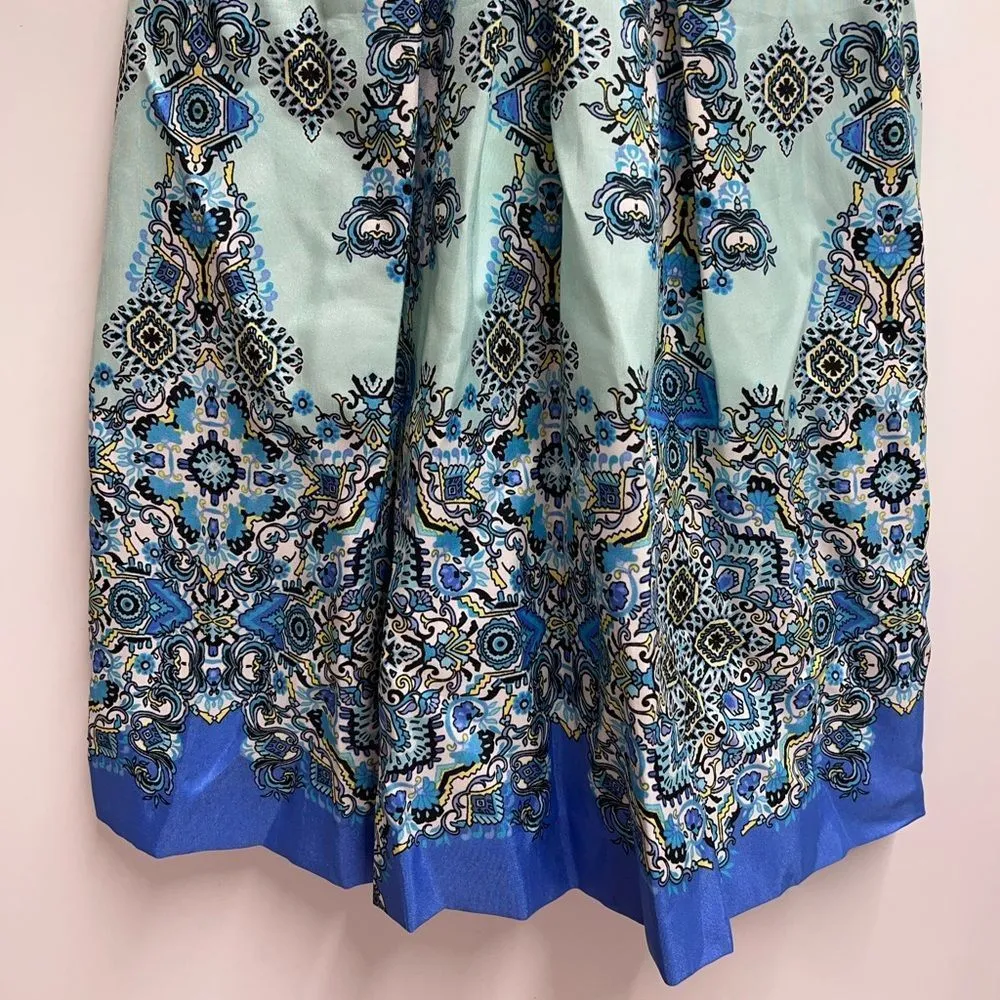 Katherine Kelly turquoise and blue Lacey Dress size 4 women - Image 6