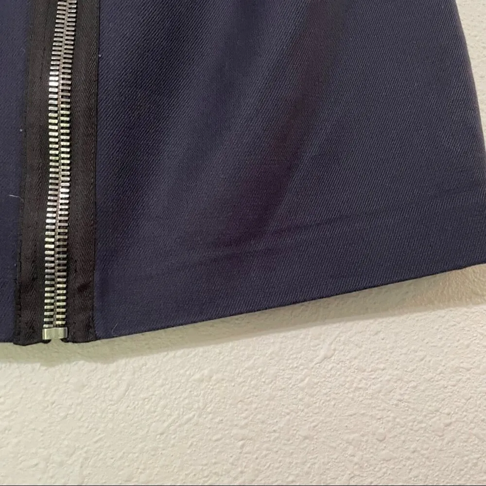 Phillip Lim Navy Blue Mini Pencil Skirt Womens 6 Preppy Dark Academia Office - Image 8