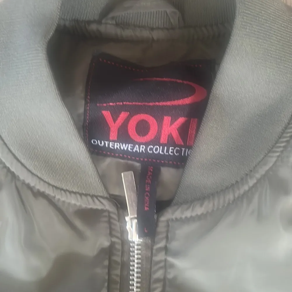Yolk Outerwear Collection Olive Green Bomber Jacket Large - Image 2