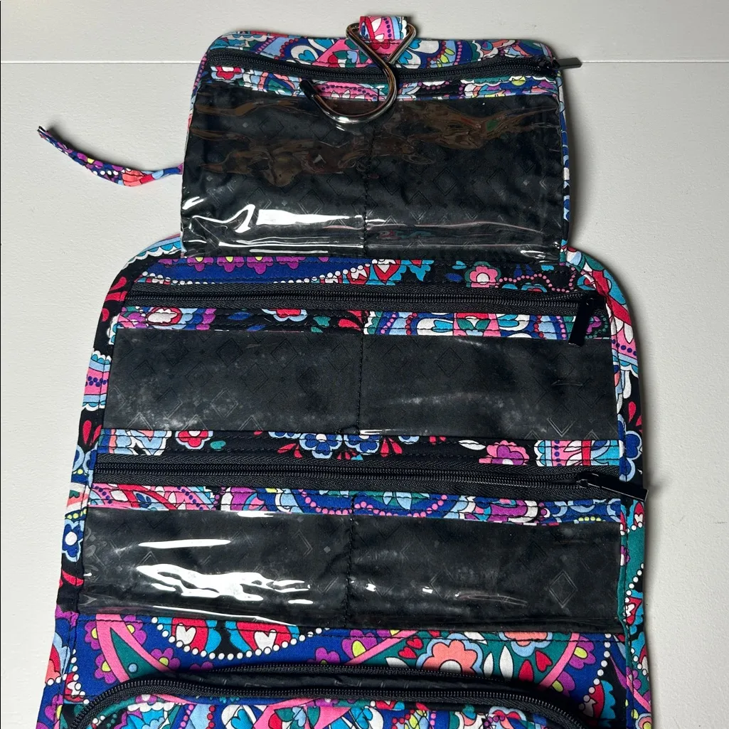 Vera Bradley Travel Bag Medium Travel Organizer Haymarket Paisley Toiletry Bag - Image 4