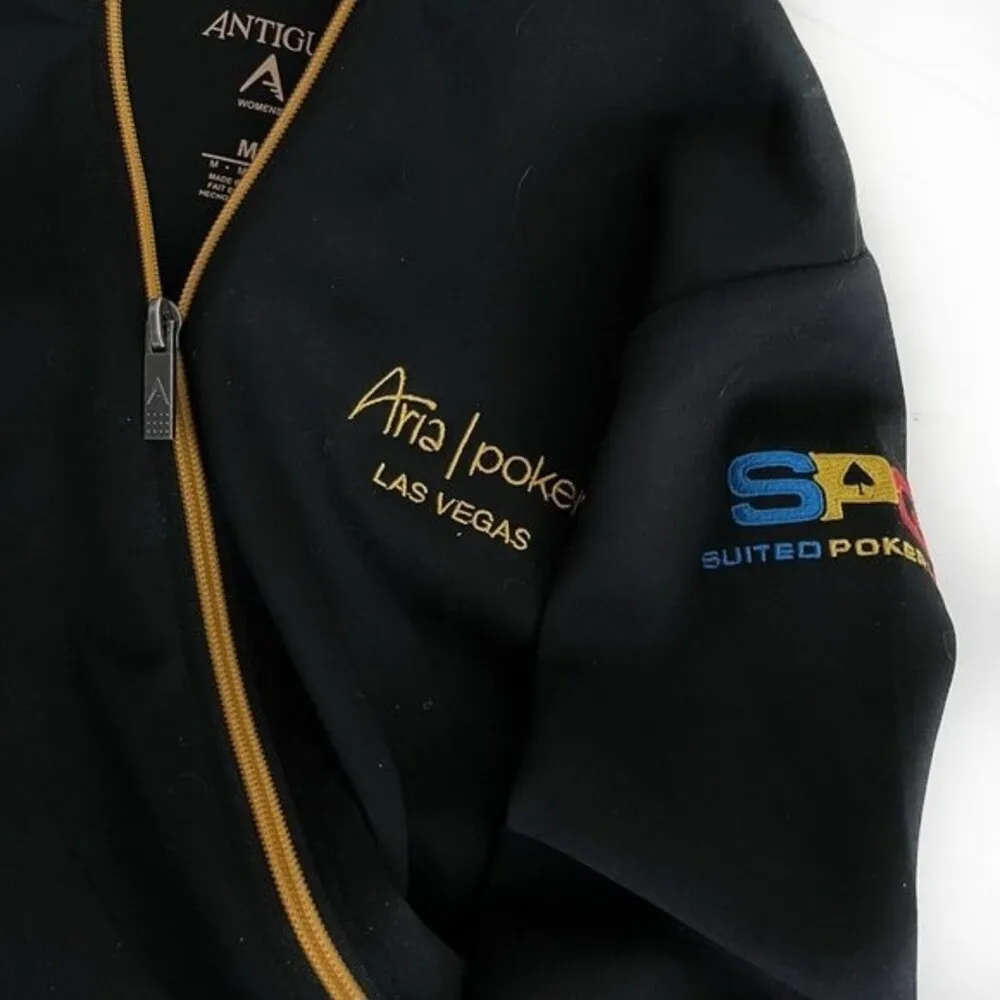 ARIA POKER Las Vegas SPG Suited Poker Gear Black Jacket Womens Size Medium - Image 7