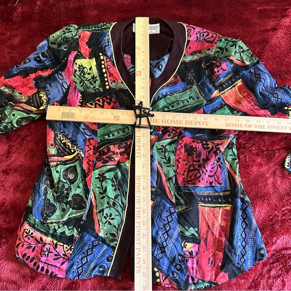 Jessica Howard Vintage Artistic Lightweight Blazer 16 - Image 9