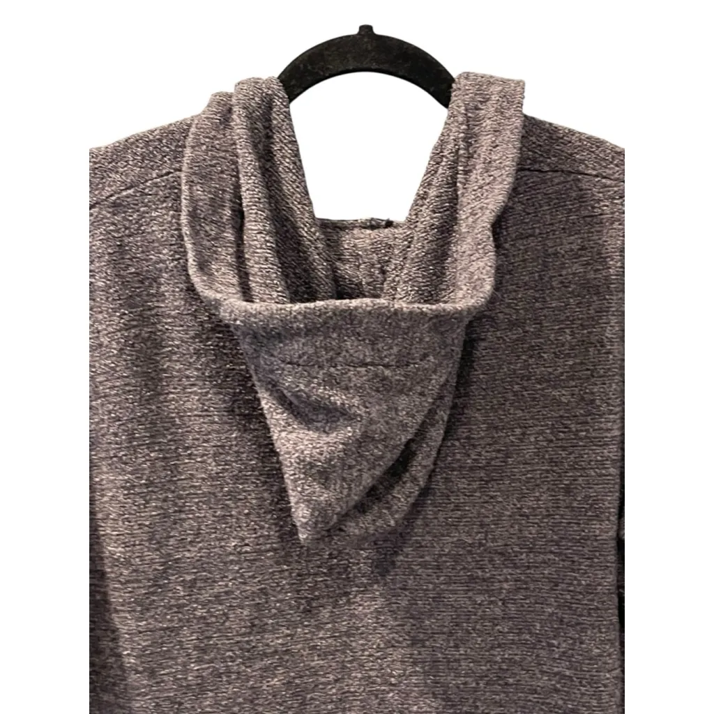 Barefoot Dreams Open Front Hooded Gray Long Sleeve Cardigan Women's Size Medium - Image 6