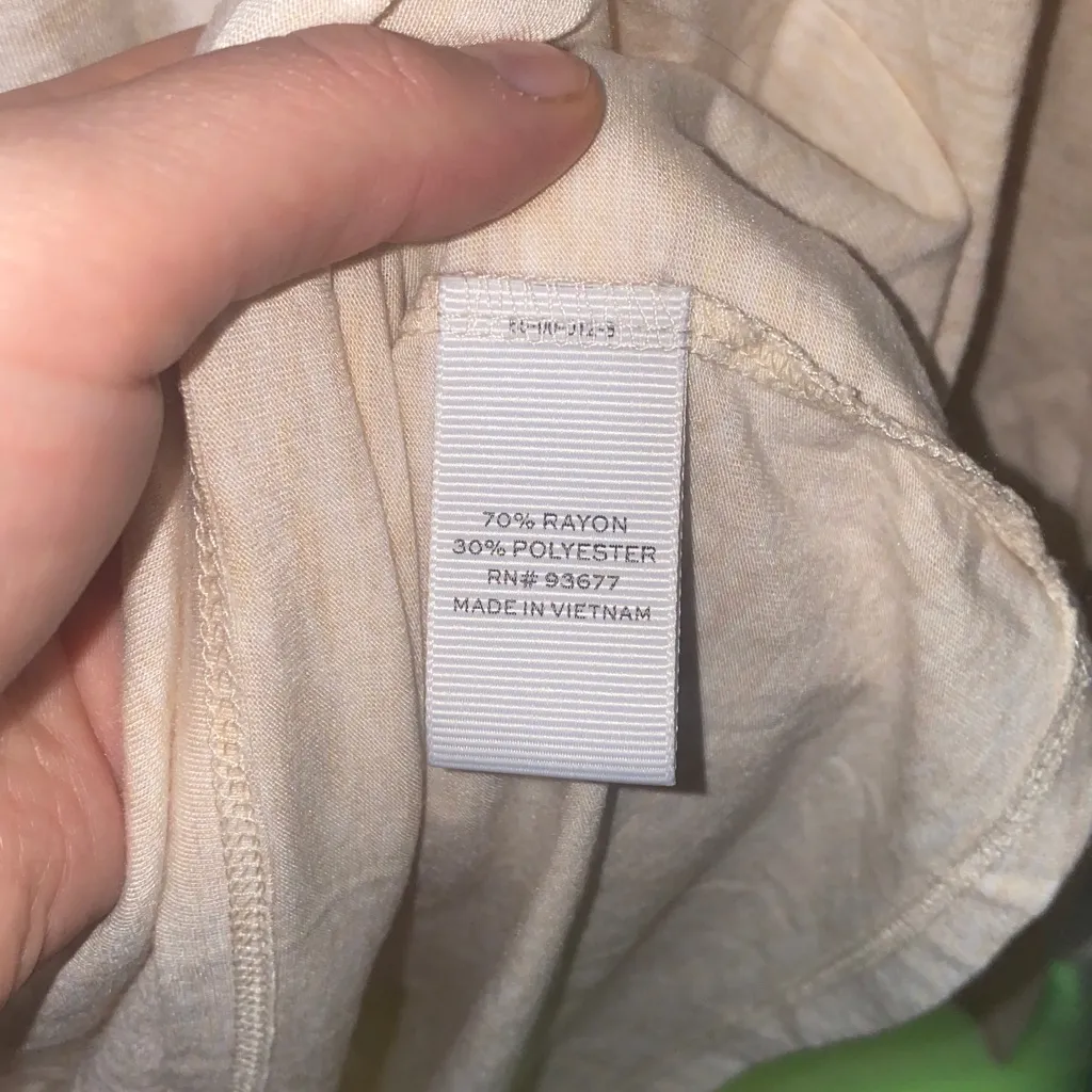 Stylus Cream Heathered Stretchy Round Neck Long Sleeve Tunic Size XL - Image 6