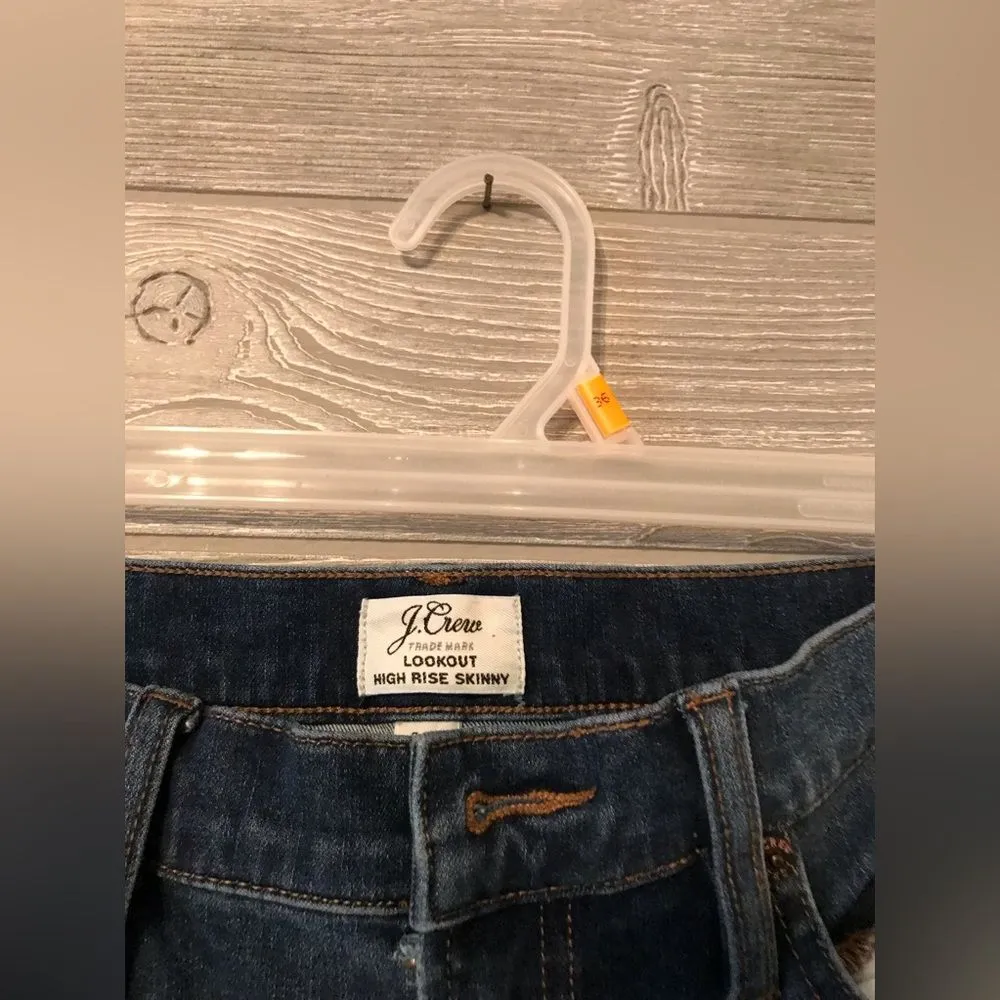 Jcrew skinny jeans high waist raw him waist 31T inseam‎ 30 inches - Image 3