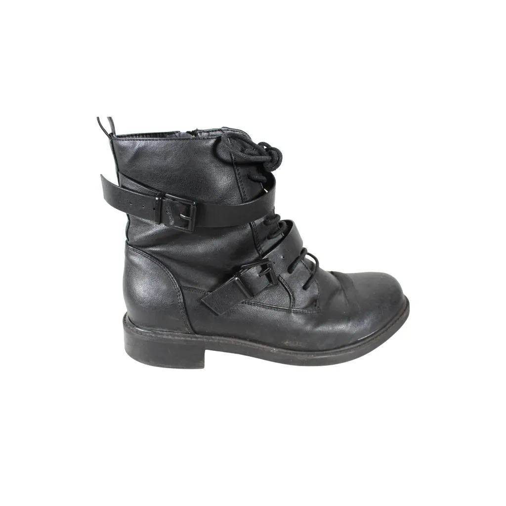 Torrid Size 9.5-10W Wide Width Motorcycle Boots | VERY WORN Fair Poor Condition - Image 4