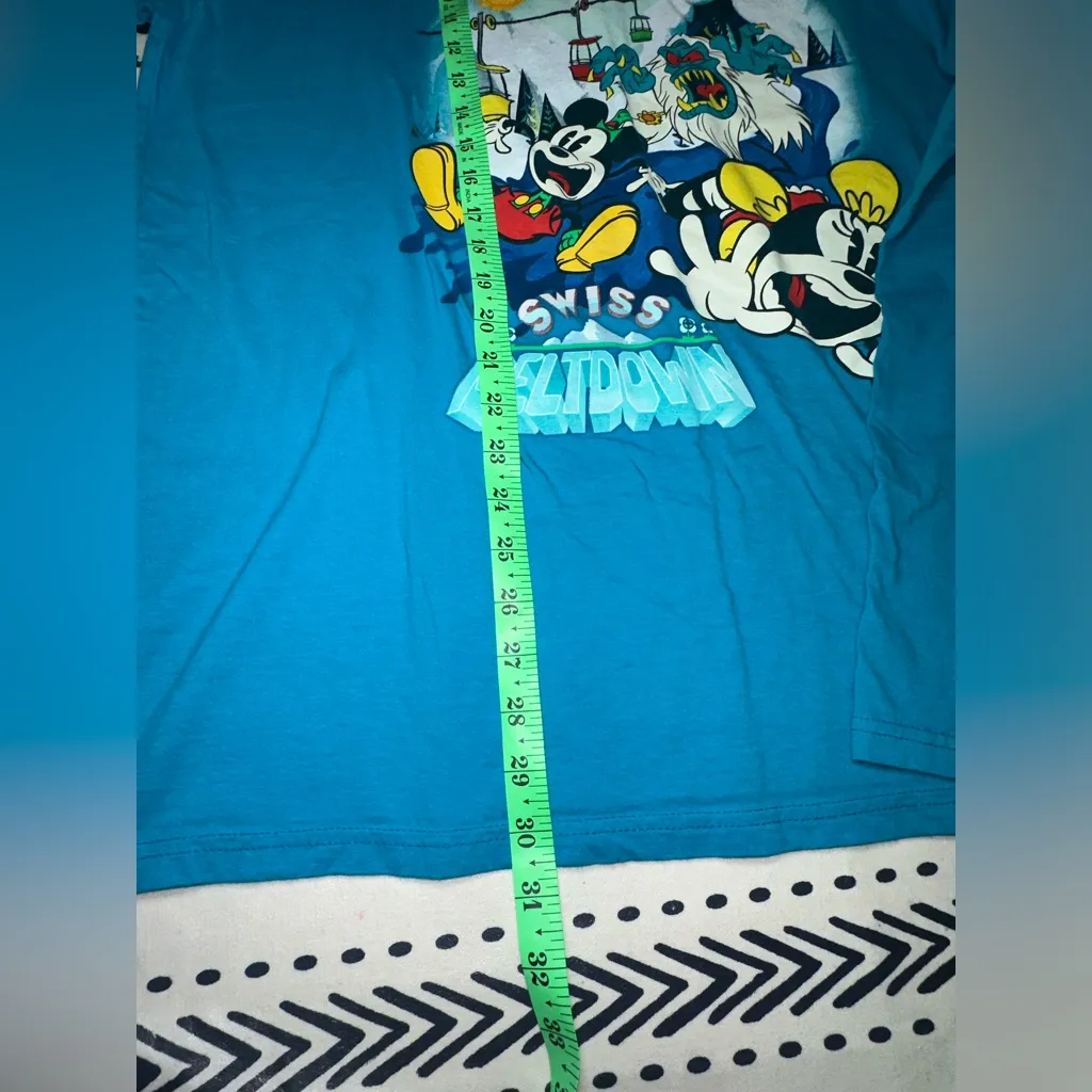 Rare!Disney Cruise Line Disney Wish‎ Aquamouse Mickey & Minnie T-Shirt XXL - Image 6