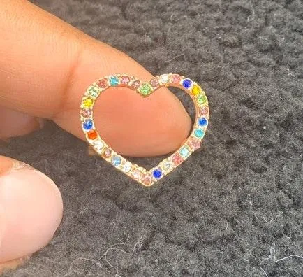 Rainbow Heart Ring!!! So Cute! Brand Anew! Multiple - Image 5