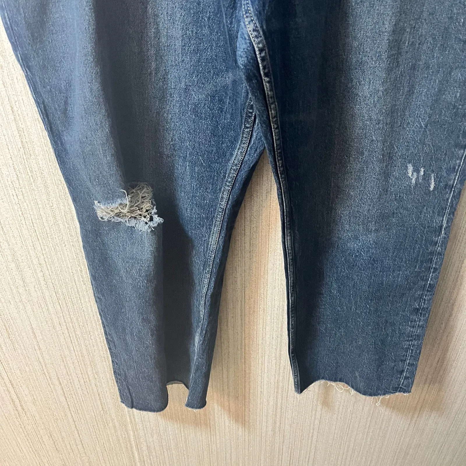 Free Assembly Super High‎ Rise Straight Leg Jeans Size 22 Blue - Image 4