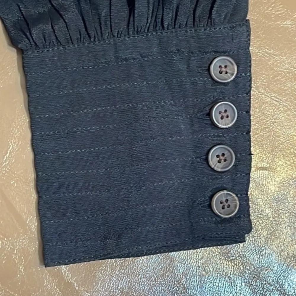 Banana Republic shirt dress black womens cuff long button sleeve NWT Sz small - Image 32