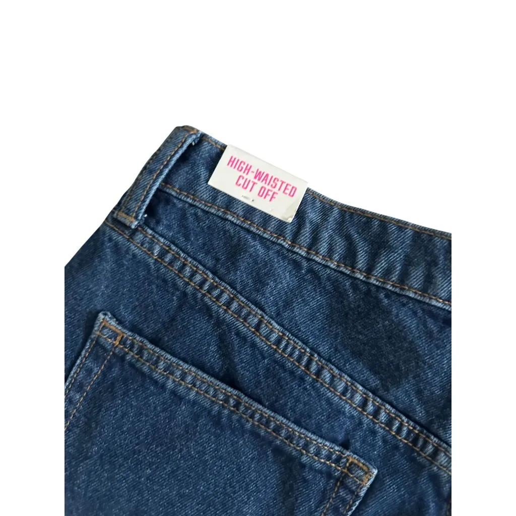 VS PINK High Waist Cutoff Jean Denim Shorts Size 30 NEW with tags Blue - Image 2
