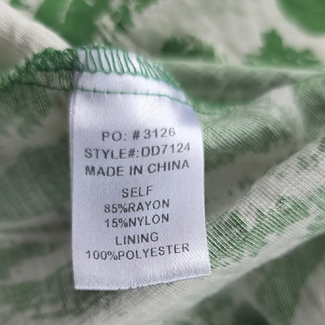 Pinkblush Dress Day Cutout Midi Dress Green Brushstroke Large - Image 6