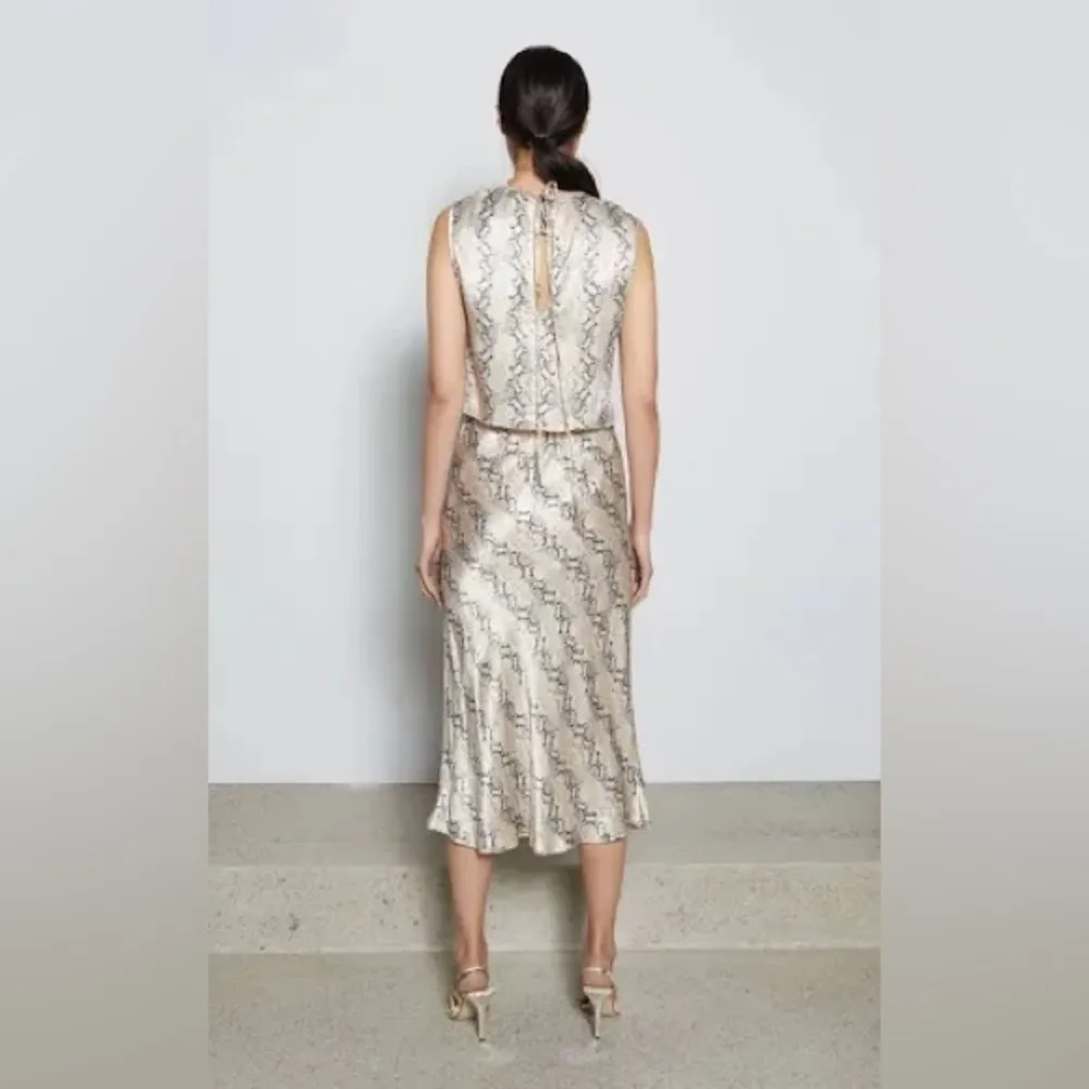 NWT Bec + Bridge Satin Python Blouse Size 2 - Image 2