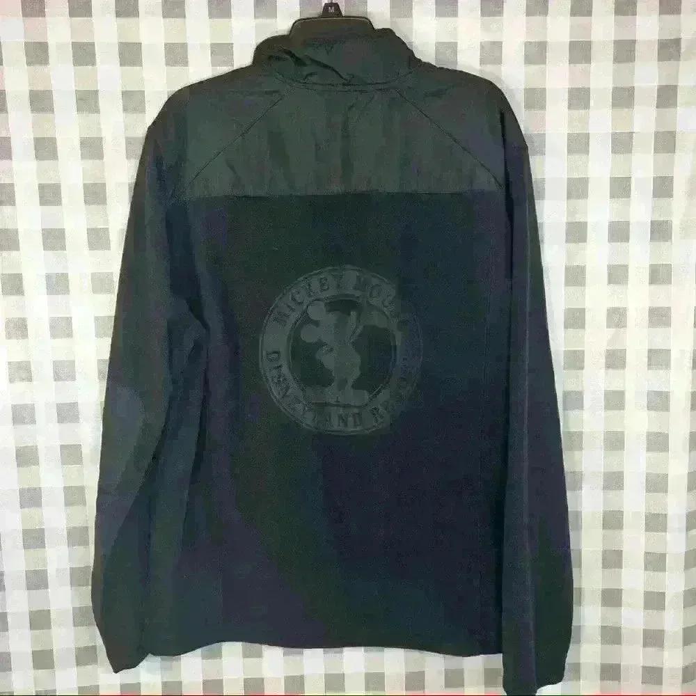 Disney Park DisneyLand Resort 1955 Mickey Mouse Fleece Jacket Black Unisex Sz L - Image 2