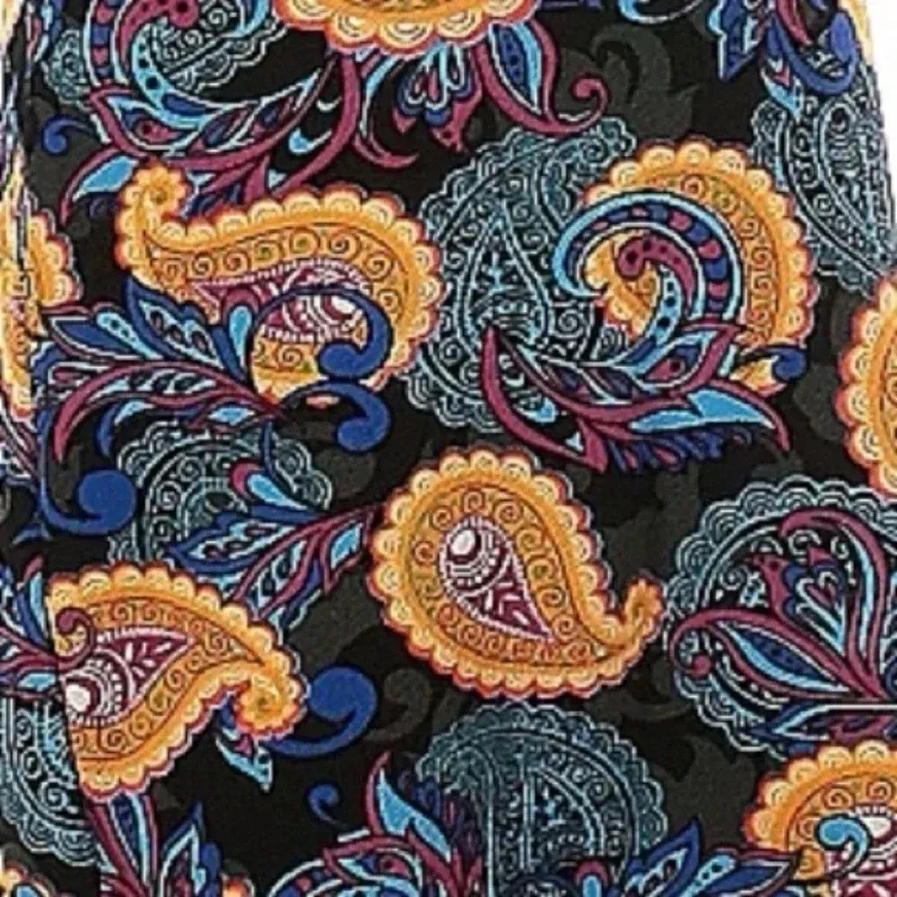 LuLaRoe Vibrant Bohemian Paisley Floral Print Cassie Pencil Skirt Size S Small - Image 3