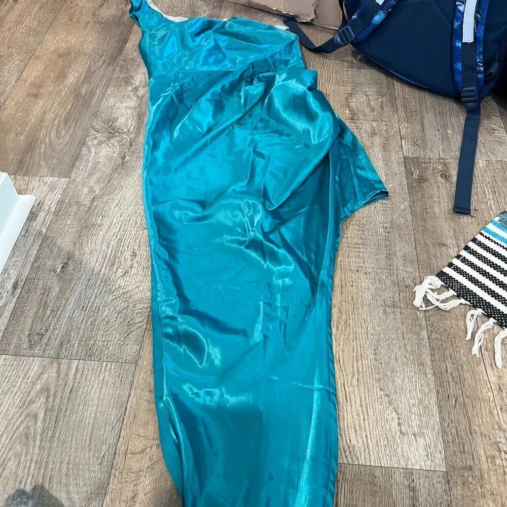 NWT Hello Molly Sleekest Girl Midi Dress Teal 6 - Image 5