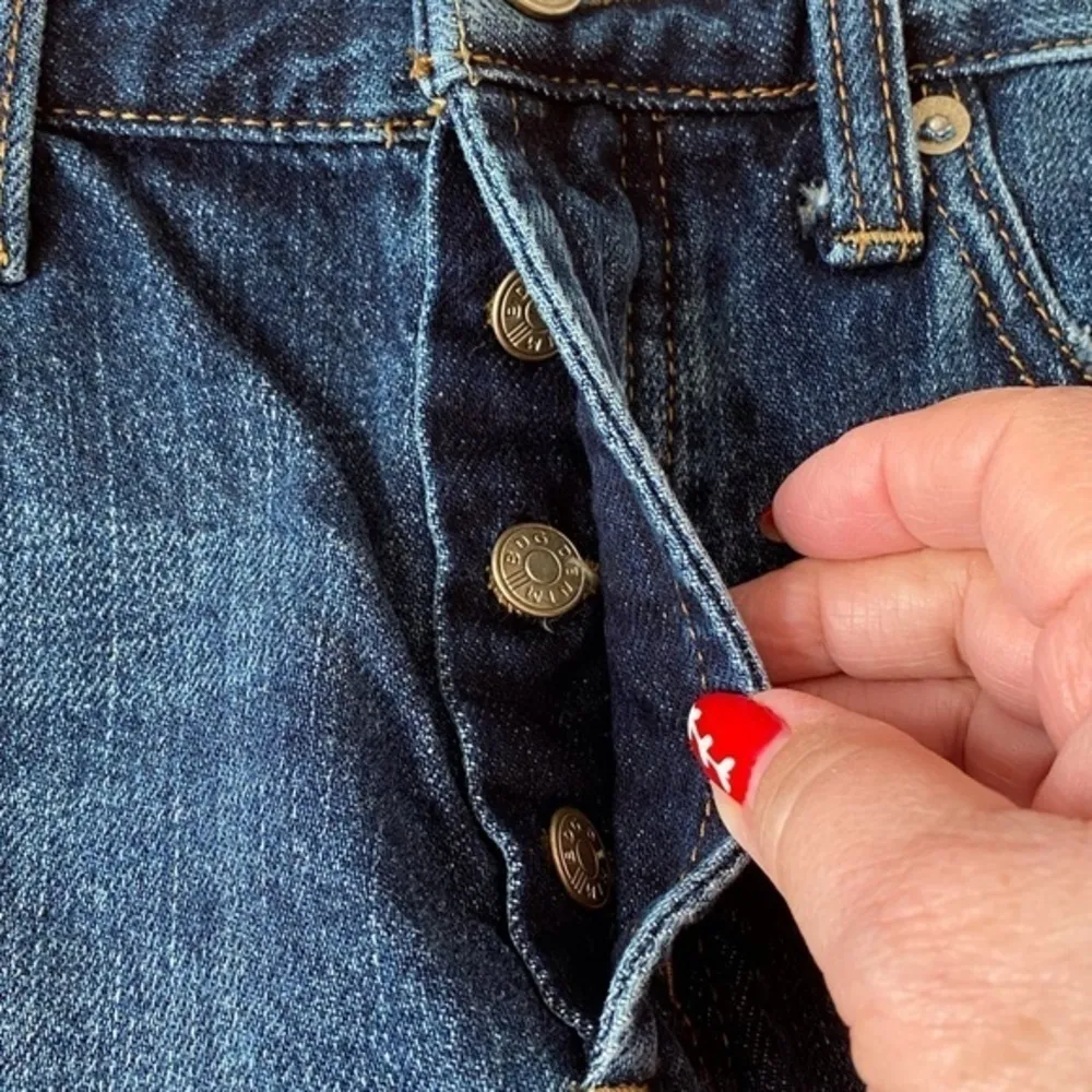 Bdg Button Fly Tomgirl Cutoff Jean Shorts Women's 27 Distressed Cotton - Image 5