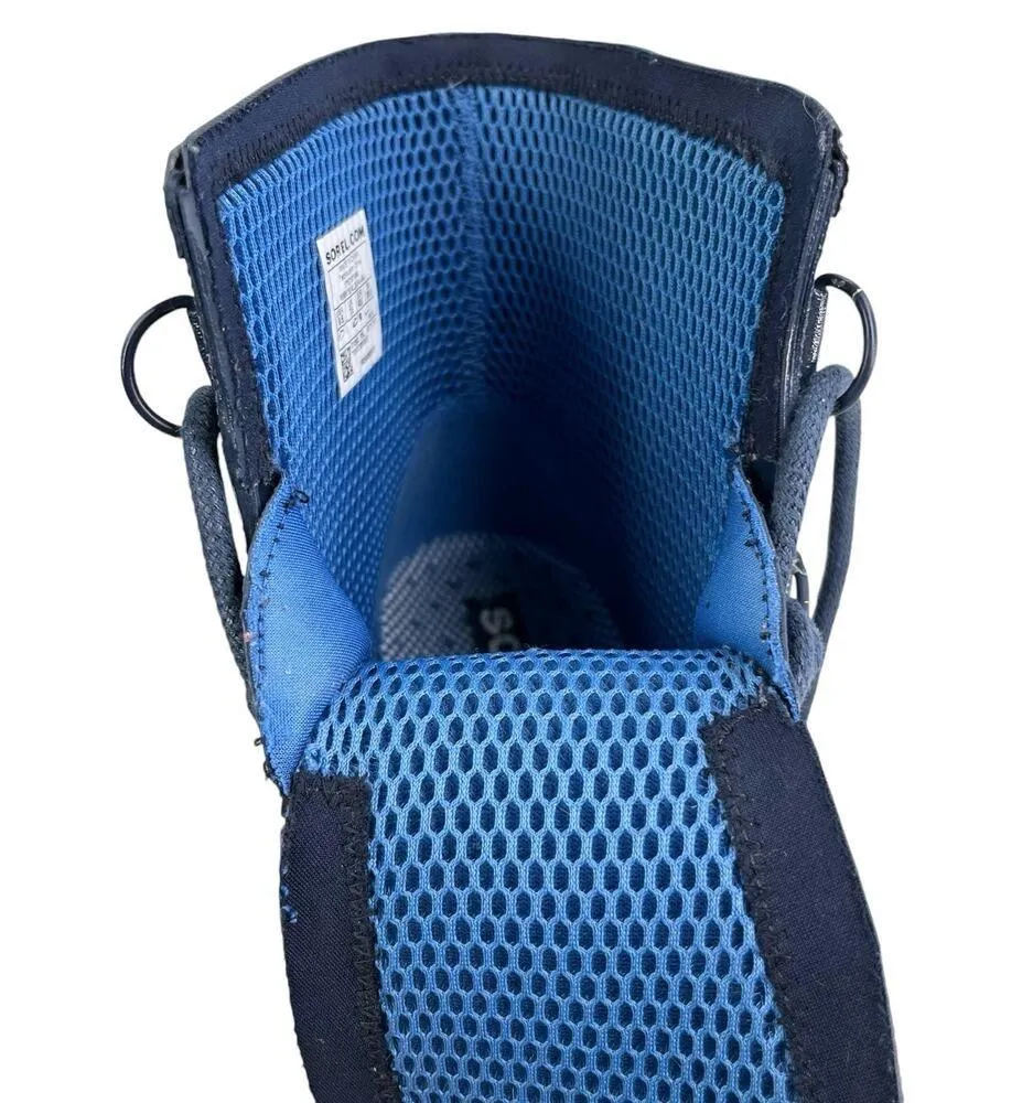 Sorel Joan of Arctic Wedge Rain Boots Waterproof Blue Glossy 9.5 - Image 8