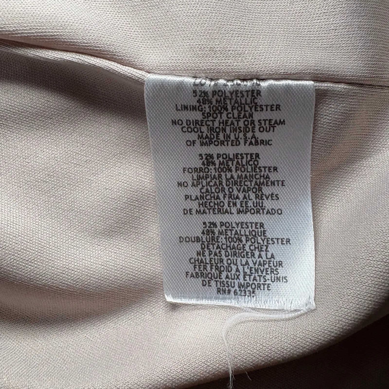 Betsy & Adam Silver Metallic Gown Evening Formal Dress Flutter Sleeve Size 4 EUC - Image 12