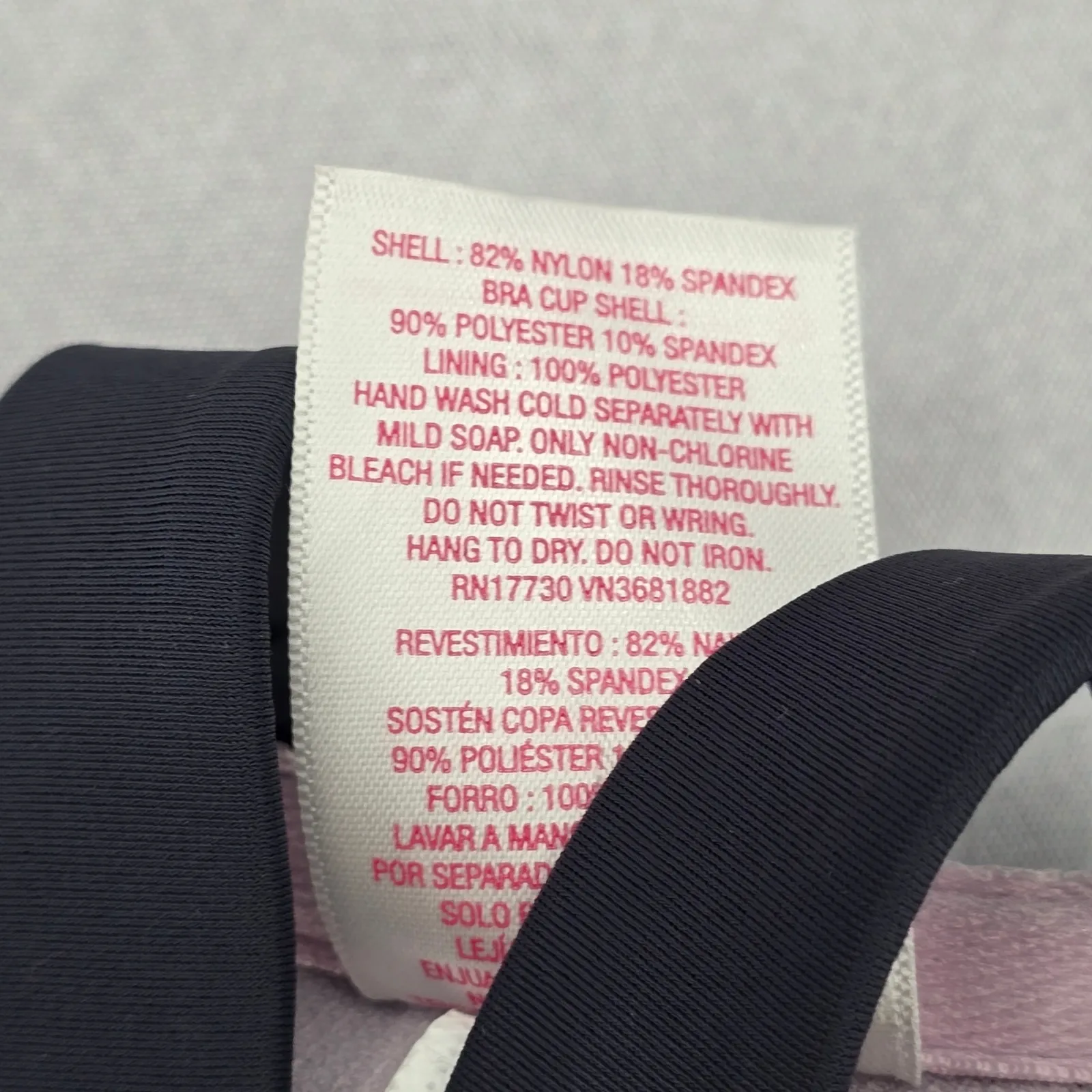 Xhilaration Gray Pink Cutout Padded Bra Bikini Bralette‎ Swim Top S Small - Image 8