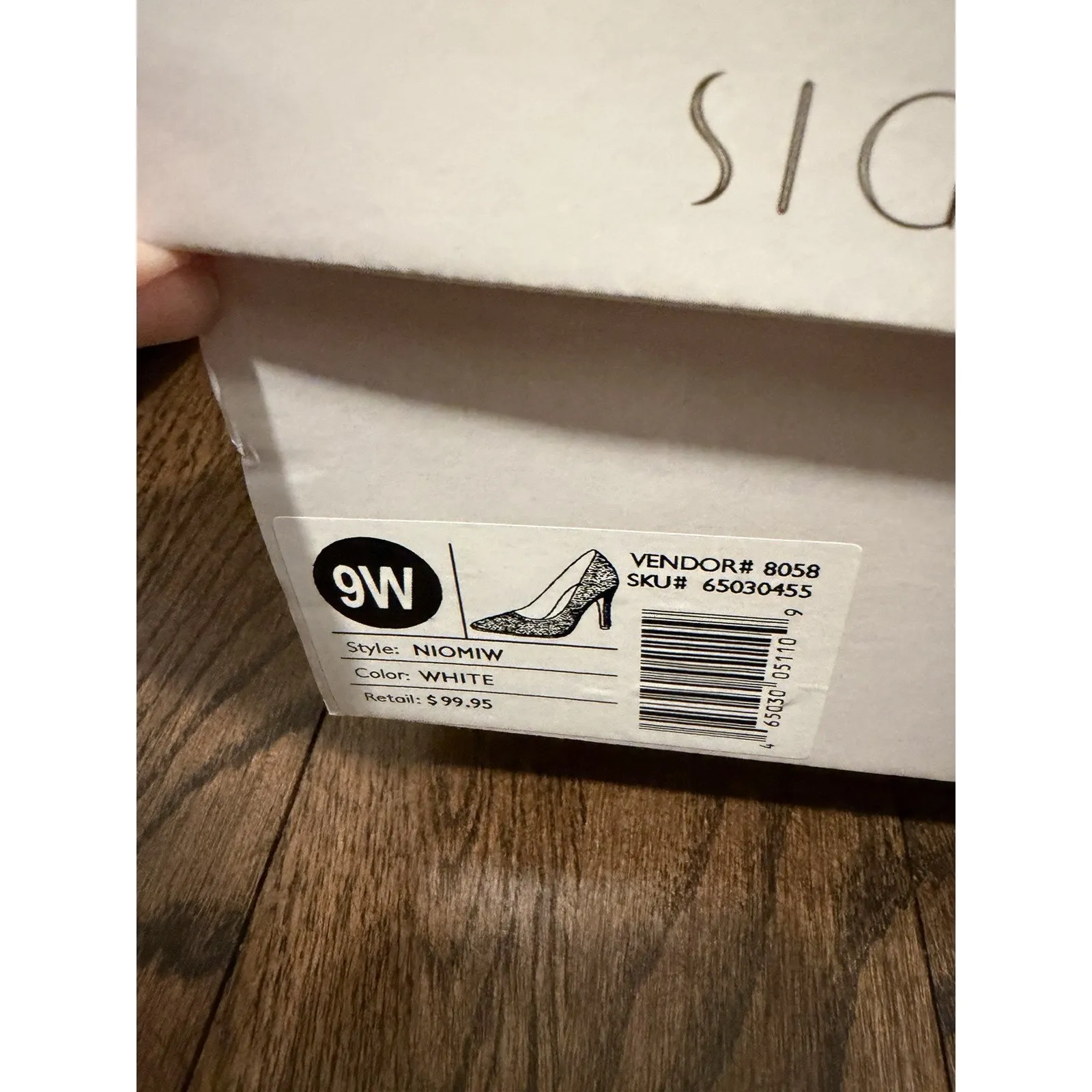 Galina Signature Bedazzled Jeweled Pumps Sz 9W NIB White - Image 3