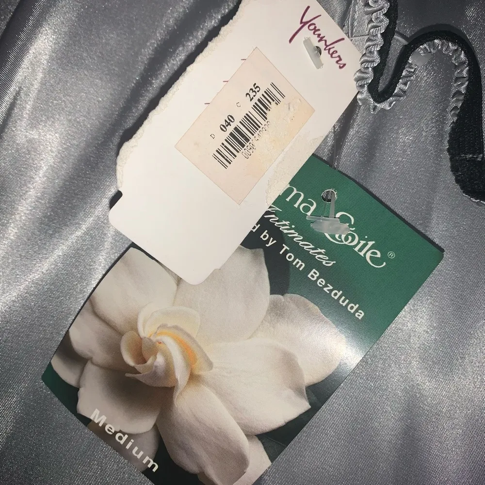 Cinema Etoile Lingerie New Silver Size M - Image 5