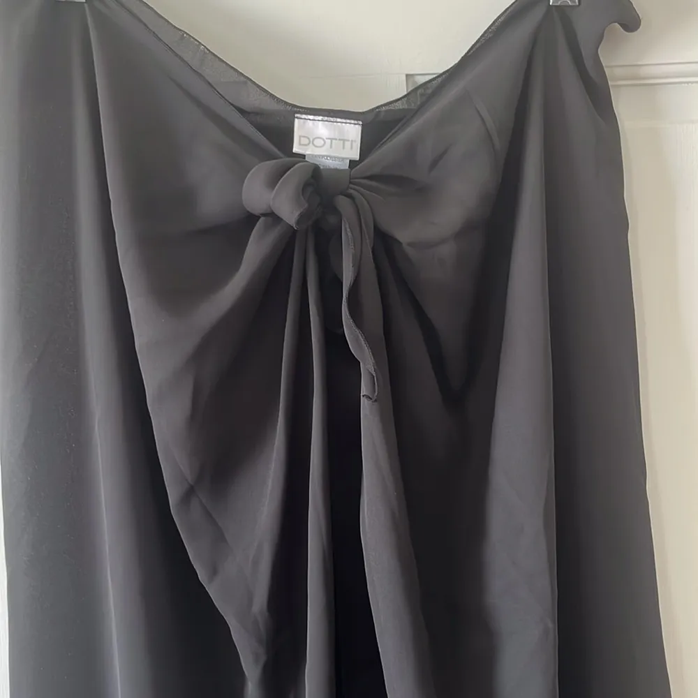 Dotti Black Maxi Wrap Coverup with Tie Front Size undefined - Image 3