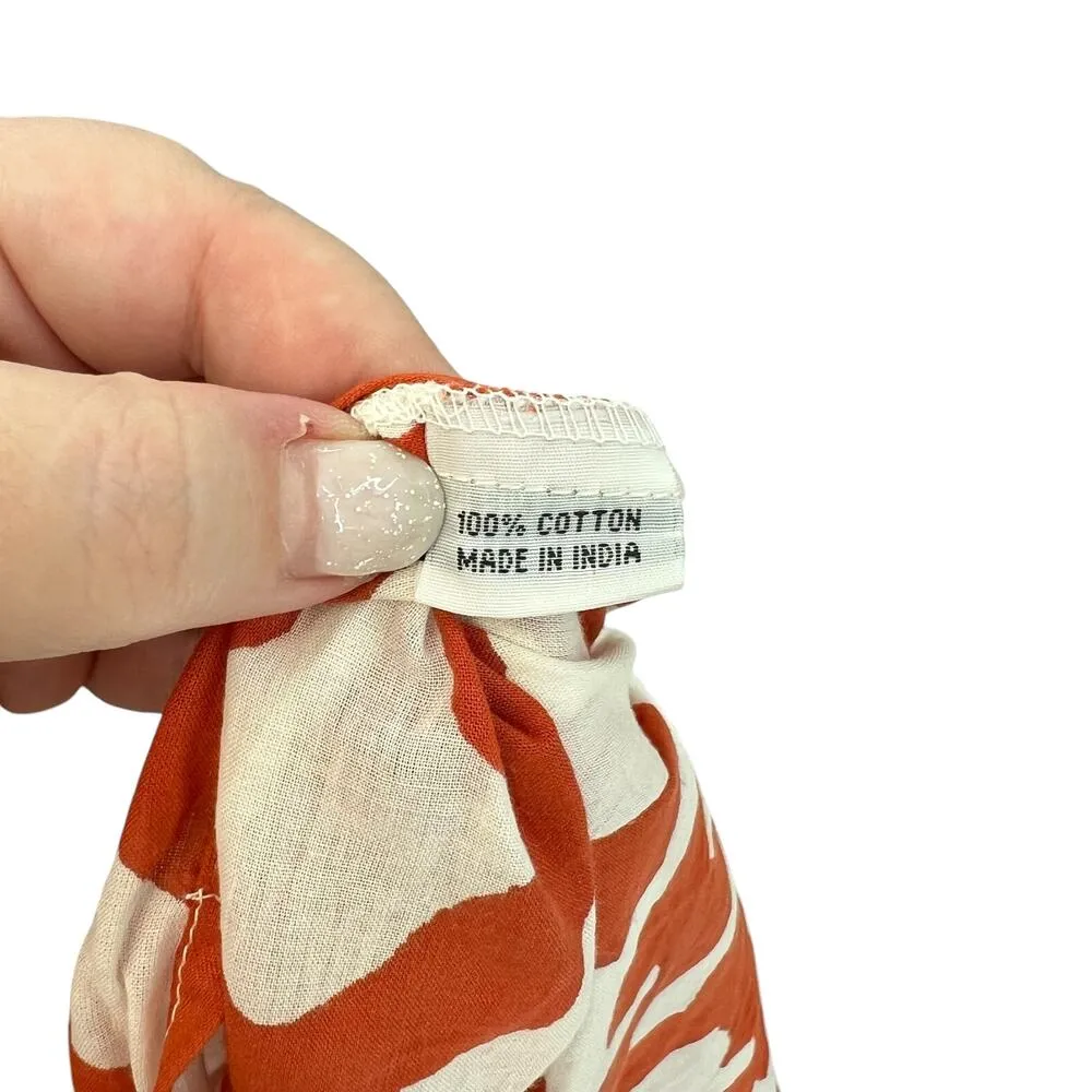 Roberta Roller Rabbit  Gala Kurta Tunic‎ Persimmon Print Size XS - Image 13