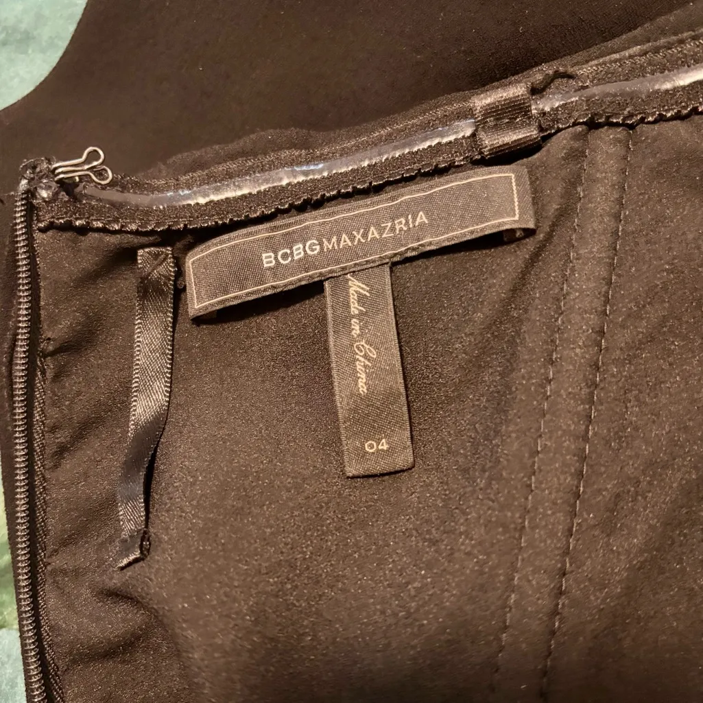 BCBGMaxAzria Strapless Black Gown - Image 10